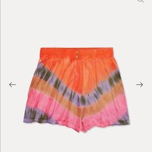 NWT Something Navy shorts in multi color tie dye